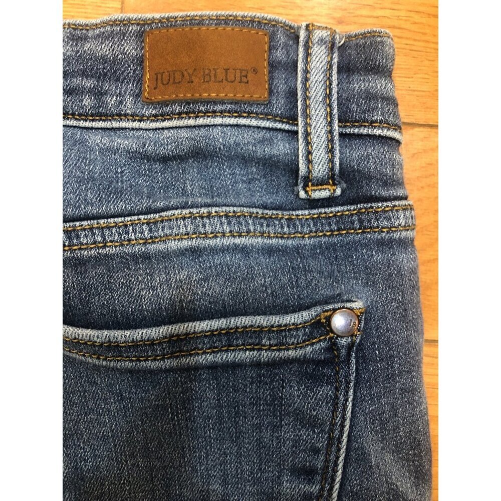 Judy Blue Bristol Mid Rise Skinny Stretch Denim Jeans Size 7 - Picture 9 of 11